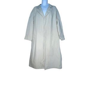 Vintage London Fog Towne Khaki Tan Single Layer Trench Coat Men's 38 Reg
